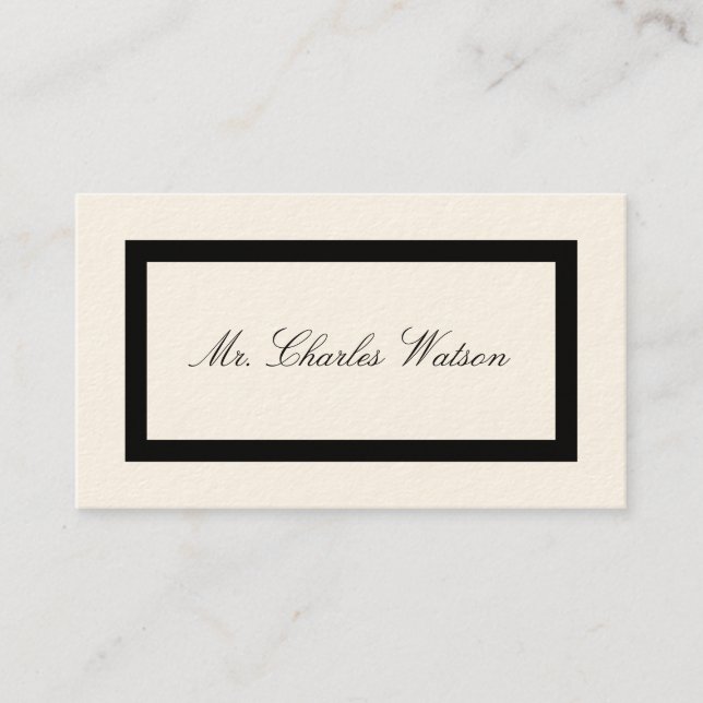 Gentleman's Victorian Calling Cards (Front)