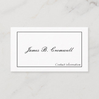 Gentleman's Victorian Calling Cards
