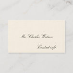 Gentleman's Victorian Calling Cards