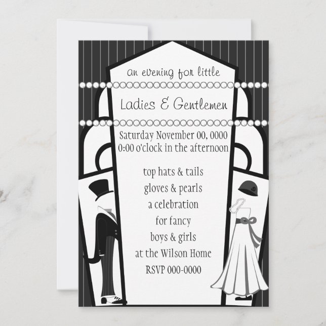 Gentlemen and Ladies Invitation (Front)