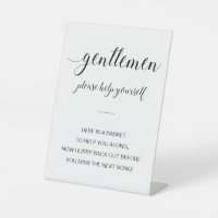 Gentlemen Bathroom Basket Elegant Wedding