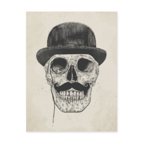 Gentlemen never die postcard