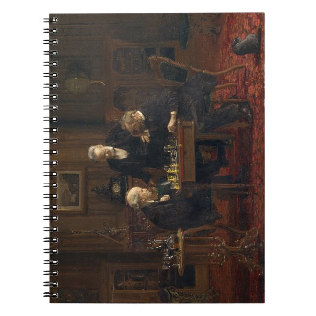 Gentlemen Playing a Game of Chess (Thomas Eakins) Notebook (Front)