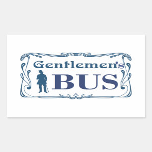 GENTLEMEN'S BUS STICKER