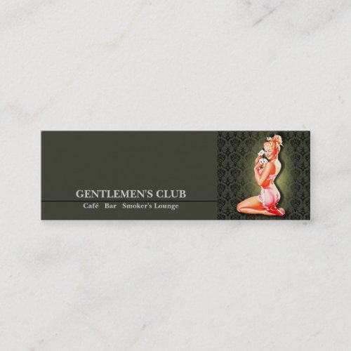 Gentlemens Club _ Card Business Calling Mini Business Card