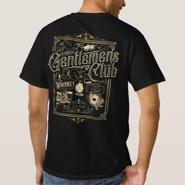 Gentlemen's Club Retro T-Shirt (Back)