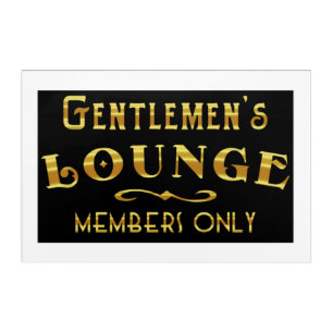 Gentlemen's Lounge Acrylic Print