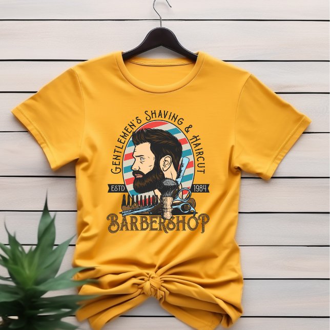 Gentlemen's Shaving & Haircuts Barbershop T-Shirt (Creator Uploaded)