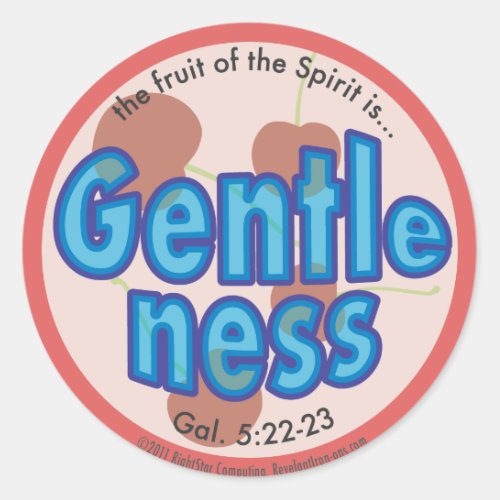 Gentleness Fruit of the Spirit Spot Sticker