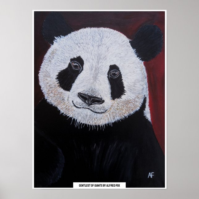 Gentlest of Giants Painting by Alfred Fox Poster (Front)