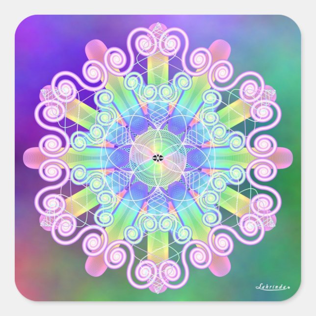 Gently, Gently Square Sticker (Front)