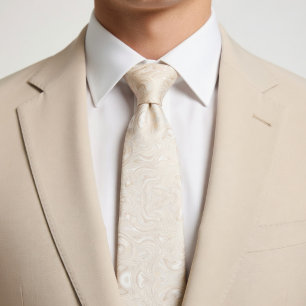Gently Mild Beige Neck Tie