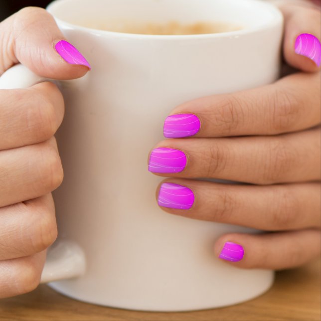 Gently Pink Flirting Nail Art (Insitu - Mug)