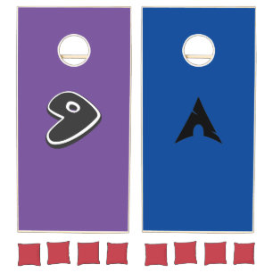 gentoo and archlinux cornhole set