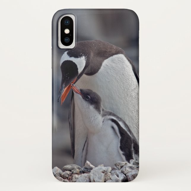 Gentoo and Chick iPhone X Case (Back)