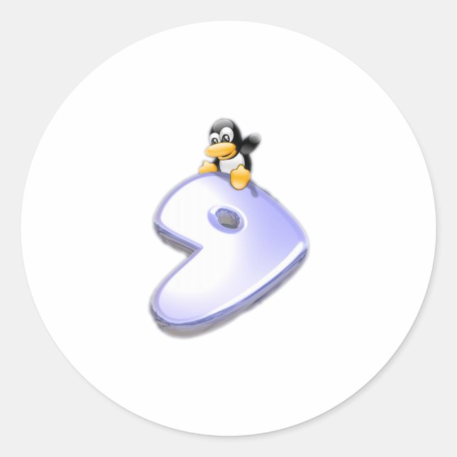 Gentoo Linux Classic Round Sticker (Front)