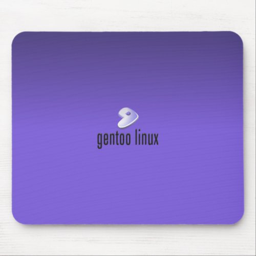 Gentoo Linux Purple Mouse Pad