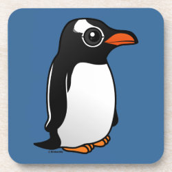 Cute Gentoo Penguin Beverage Coaster