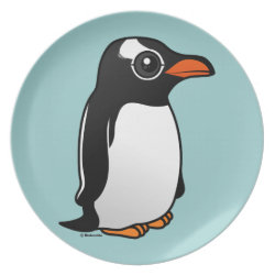 Cute Gentoo Penguin Plate