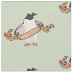 Gentoo penguin fabric