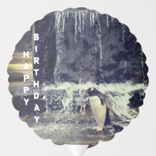 Gentoo Penguin & Friends Funny Happy Birthday Balloon