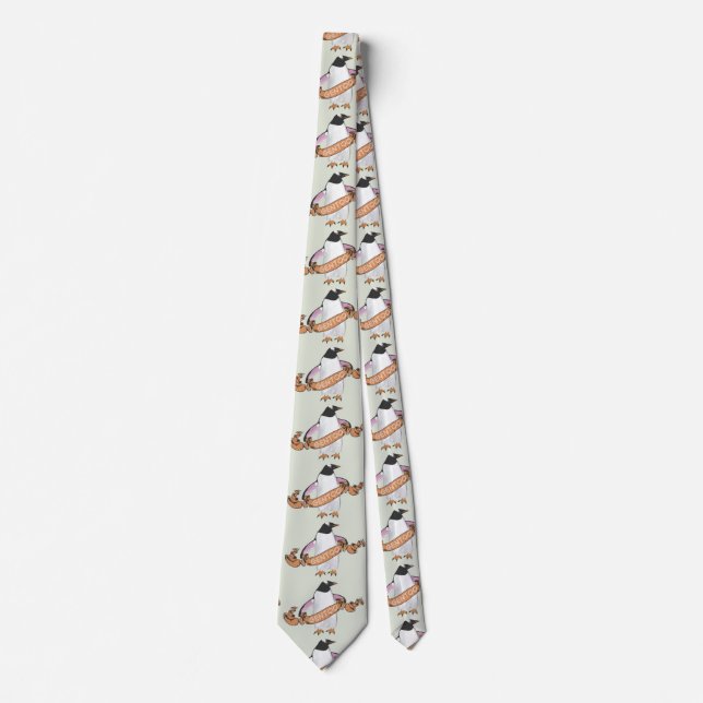 Gentoo penguin neck tie (Front)