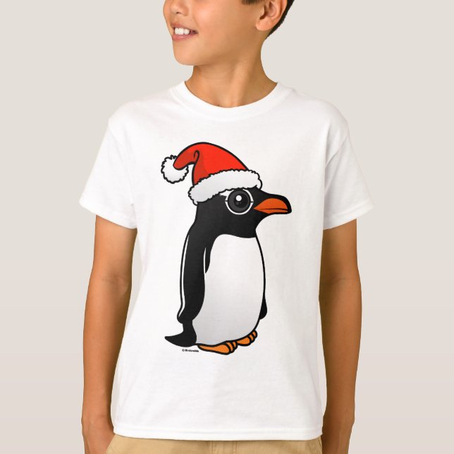 Gentoo Penguin Santa T-Shirt (Front)