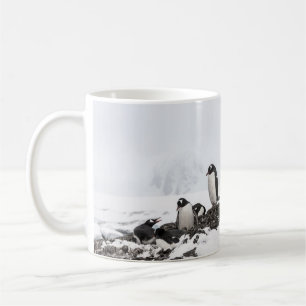 Gentoo penguins, Antarctica, Vernadsky Station. Coffee Mug