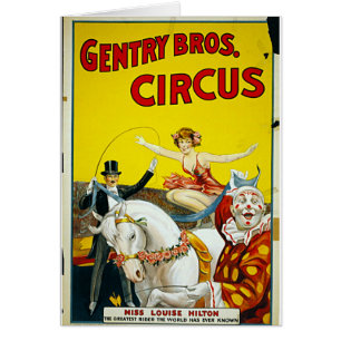 Gentry Bros. Circus Cards