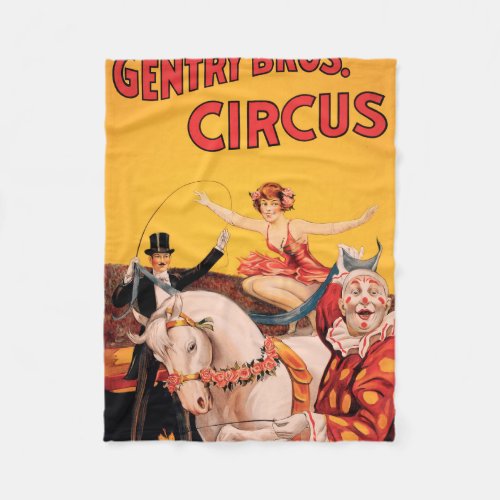 Gentry Bros Circus Fleece Blanket