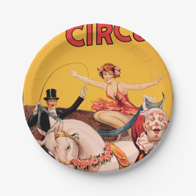 Gentry Bros. Circus Paper Plates (Front)