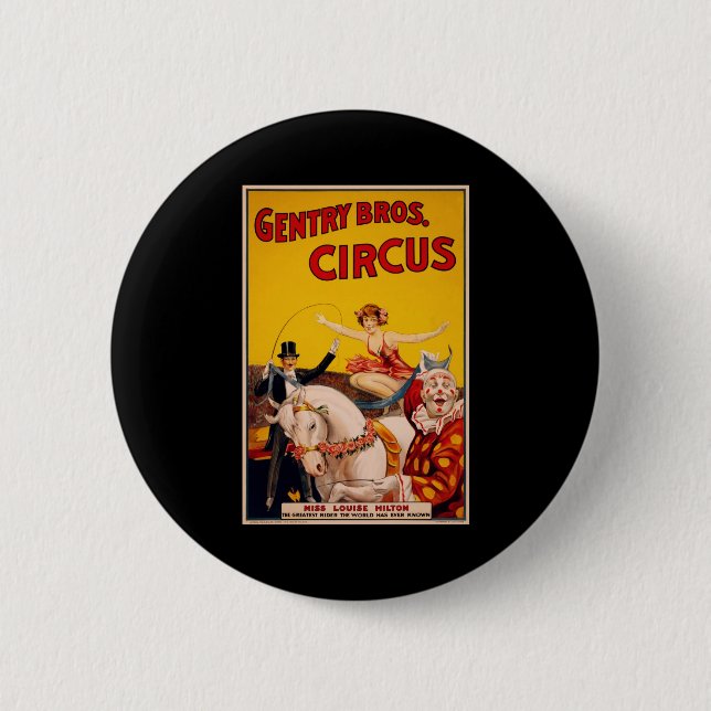 Gentry Bros. Circus Pinback Button (Front)