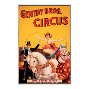 Gentry Bros. Circus Poster