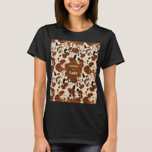 Genuine 100% Latte Cowhide Pattern Neutral T-Shirt