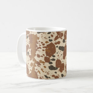 Genuine 100% Latte Mug Cowhide Coffee Aesthetic
