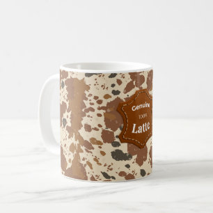 Genuine 100% Latte Mug Cowhide Coffee Aesthetic