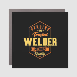 Genuine And Trusted Welder Car Magnet