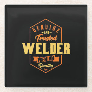 Genuine And Trusted Welder Glass Coaster