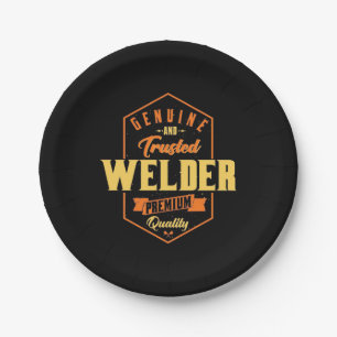 Genuine And Trusted Welder Paper Plates