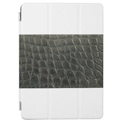 Genuine black alligator leather texture close up  iPad air cover