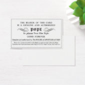 genuine certified pope card (Desk)