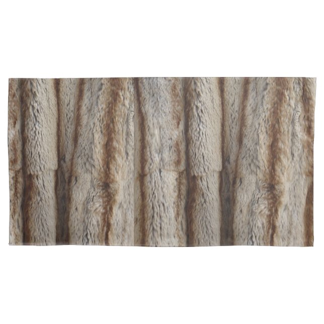 GENUINE CHINCHILLA FUR 3 PILLOWCASE (Front-Left)