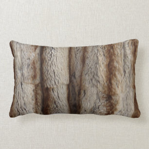 GENUINE CHINCHILLA FUR  LUMBAR PILLOW