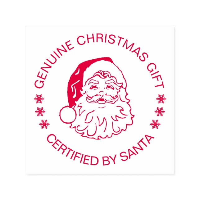 Genuine Christmas Gift Certified By Santa Self-inking Stamp (Design)