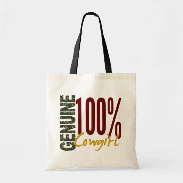 Genuine Cowgirl Tote Bag (Front)