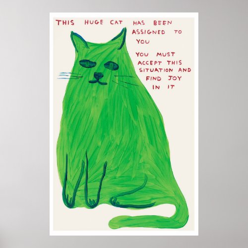 Genuine David Shrigley poster