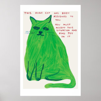 Genuine David Shrigley poster