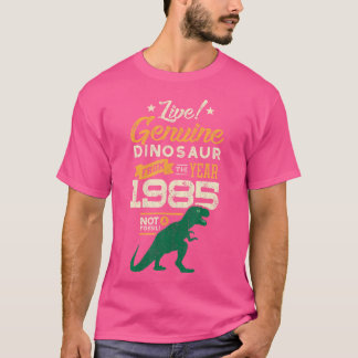 Genuine Dinosaur From The Year 1985 Funny T-Rex Bi T-Shirt