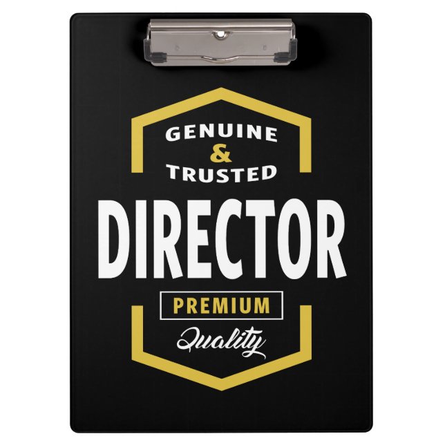 Genuine Director Gift Ideas Clipboard (Front)