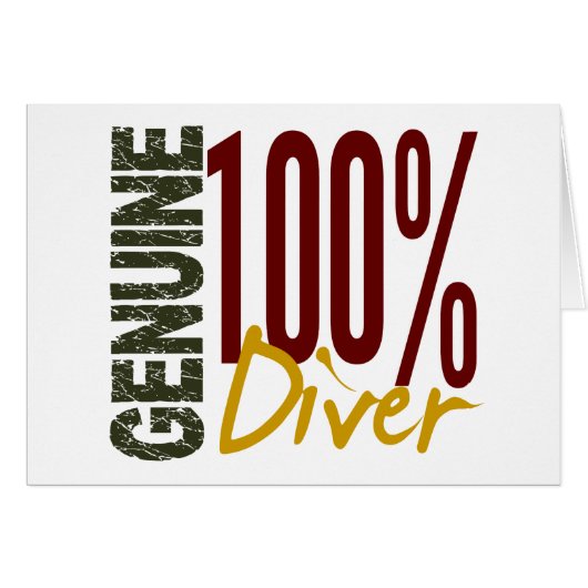 Genuine Diver Cards (Front Horizontal)
